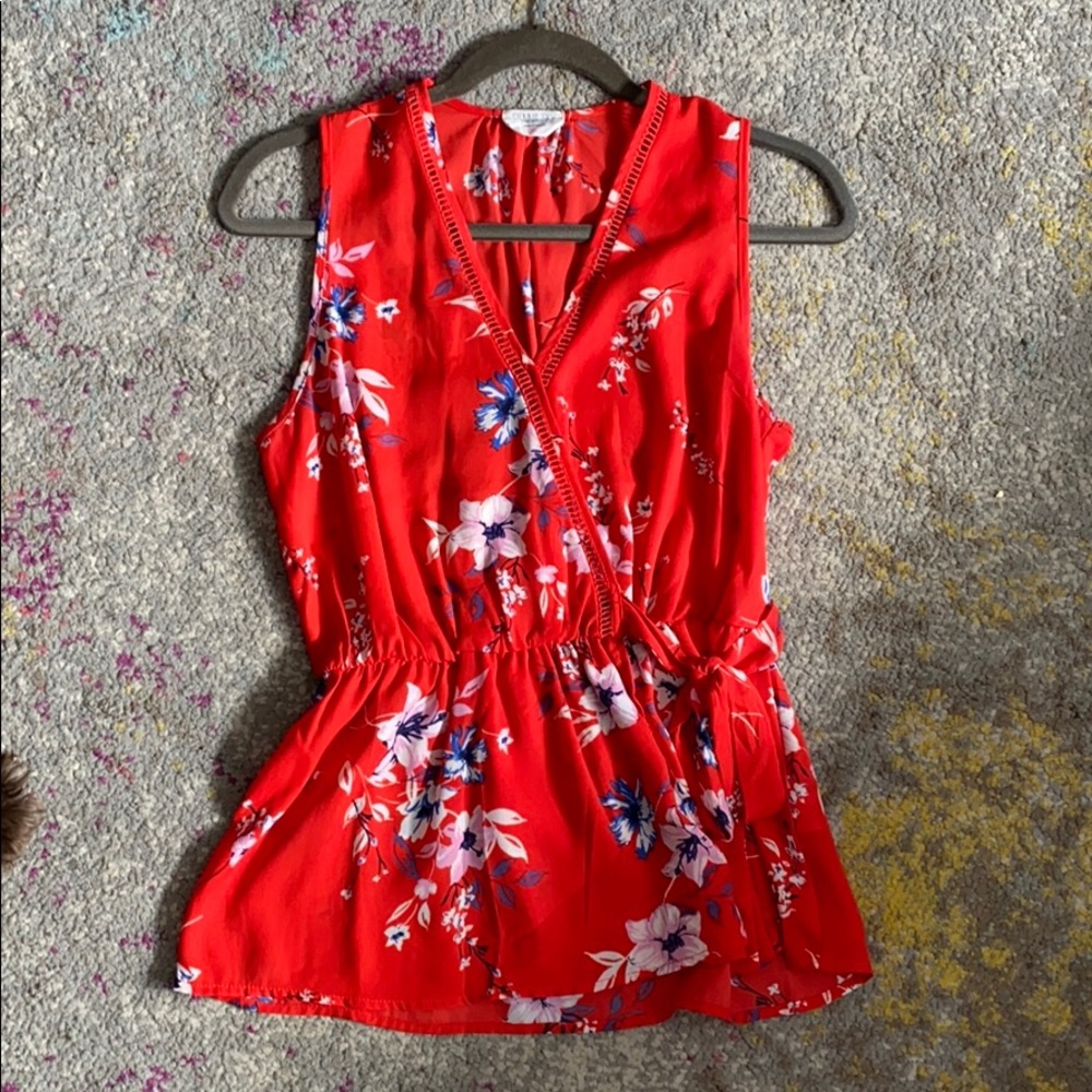 Peplum tank